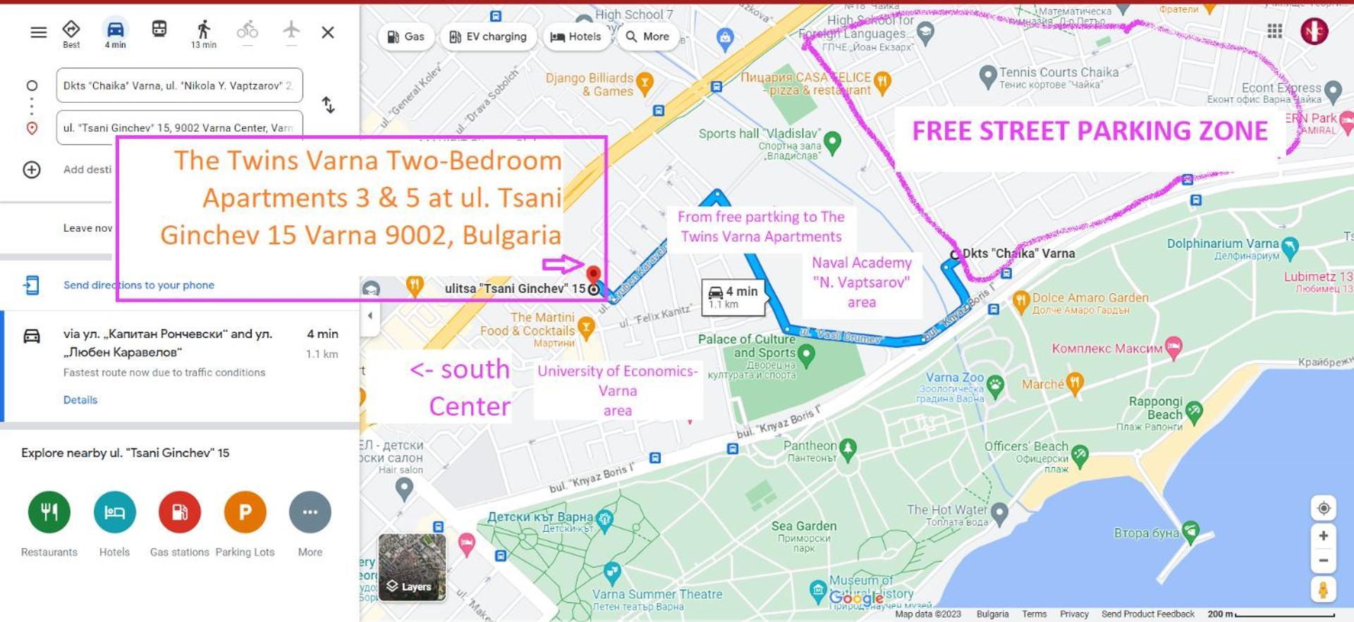 New The Twins Varna Two-Bedroom, Apt 5 At 15 Tsani Ginchev Street, Floor 3 외부 사진