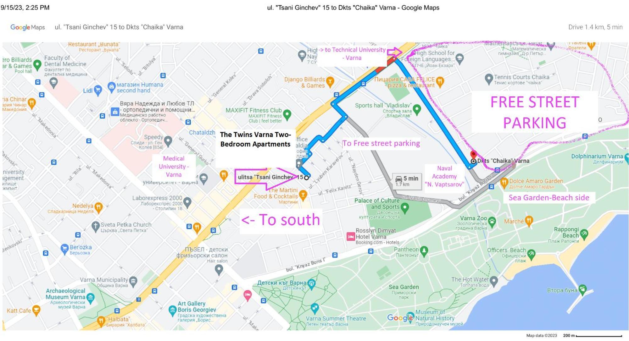 New The Twins Varna Two-Bedroom, Apt 5 At 15 Tsani Ginchev Street, Floor 3 외부 사진